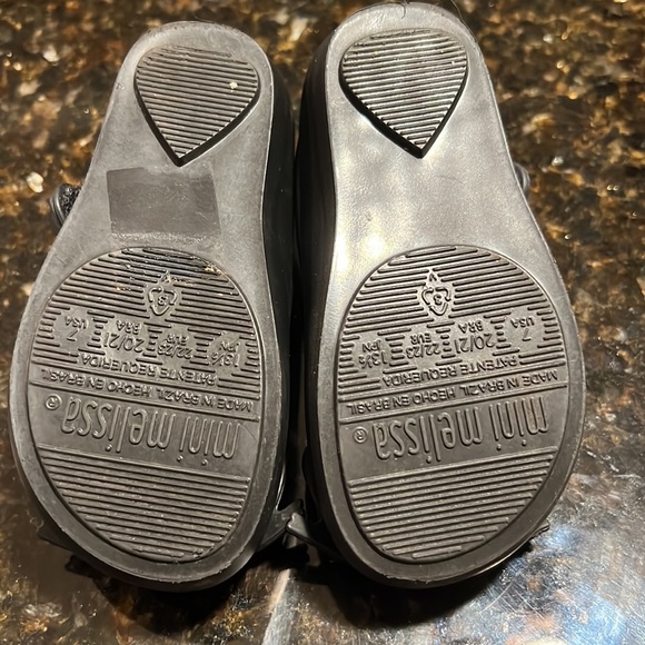 Mini Melissa’s Black cat Size 7 Toddler shoes. Worn 2 times. - Picture 2 of 5